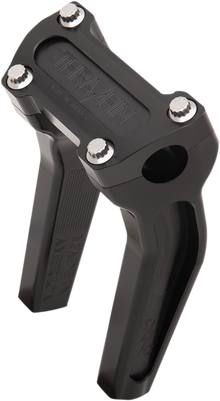 Thrashin Supply Black 6.5" Pullback Motorcycle Handlebar Risers for Harley