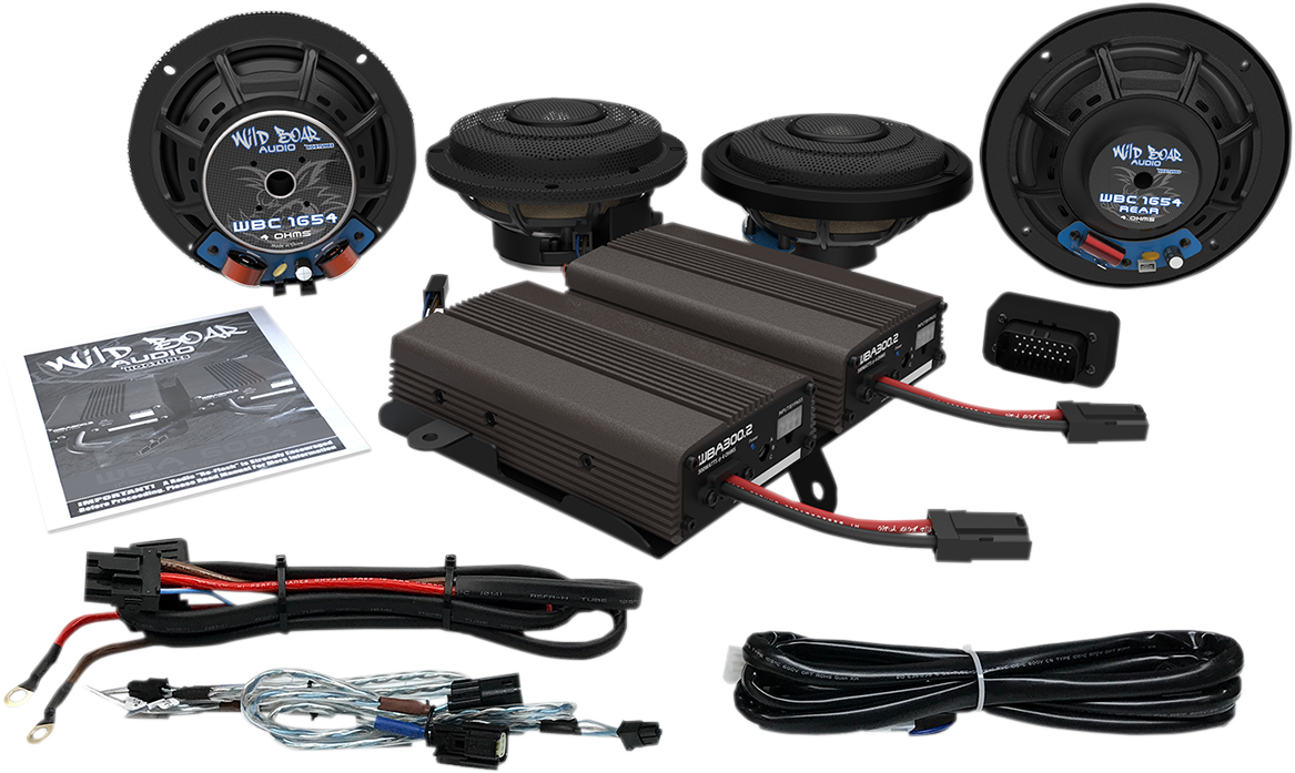 Wild Boar 600w Speaker Amplifier Kit 2014-2021 Harley Electra Glide Ultra CVO