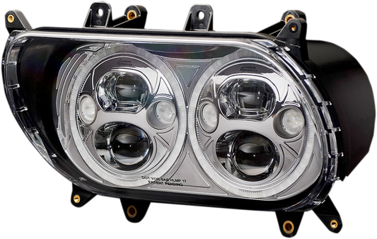 Custom Dynamics Dual Amber White LED Headlight 2015-2024 Harley Road Glide FLTRX