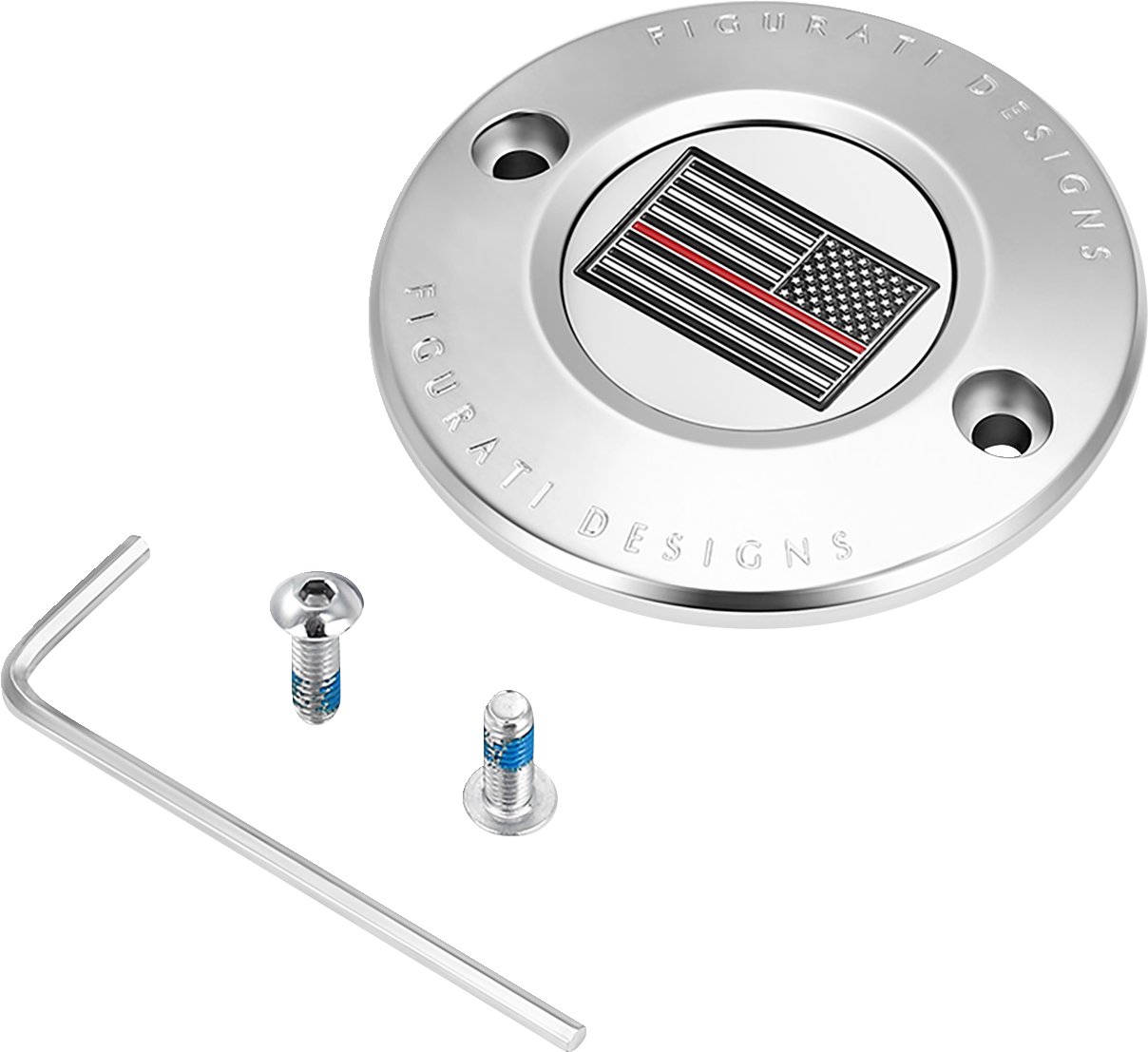 Figurati Designs Red Line Flag Timing Points Cover for 2017-2023 Harley M8