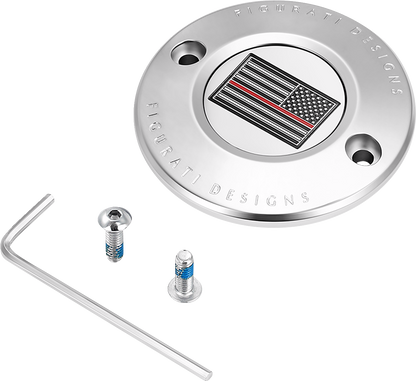 Figurati Designs Red Line Flag Timing Points Cover for 2017-2023 Harley M8