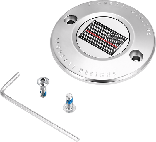 Figurati Designs Red Line Flag Timing Points Cover for 2017-2023 Harley M8