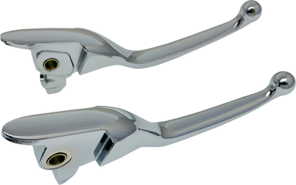Drag Specialties Narrow Chrome Brake Clutch Hand Levers 2017-20 Harley Touring