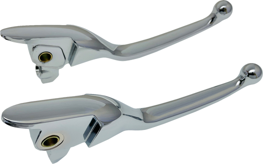 Drag Specialties Narrow Chrome Brake Clutch Hand Levers 2017-20 Harley Touring