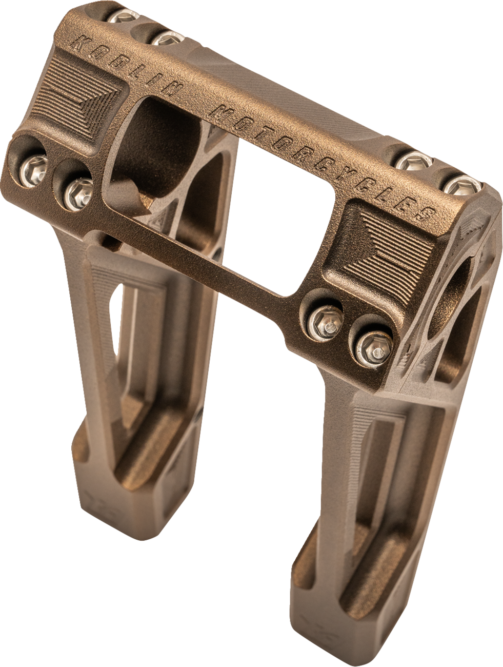 Kodlin Fastback Bronze 10" Straight Handlebar Risers for 2018-24 Harley Softail