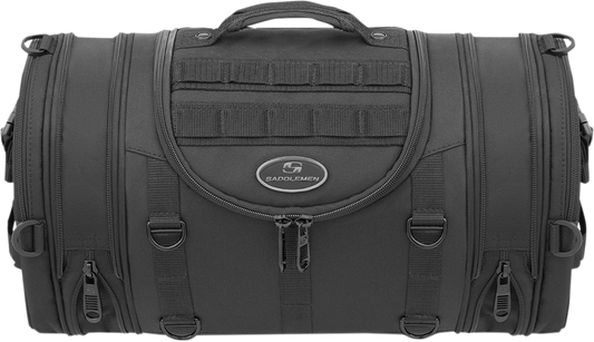 Saddlemen Black Textile Mesh R1300LXE Tactical Motorcycle Rack Bag for Harley