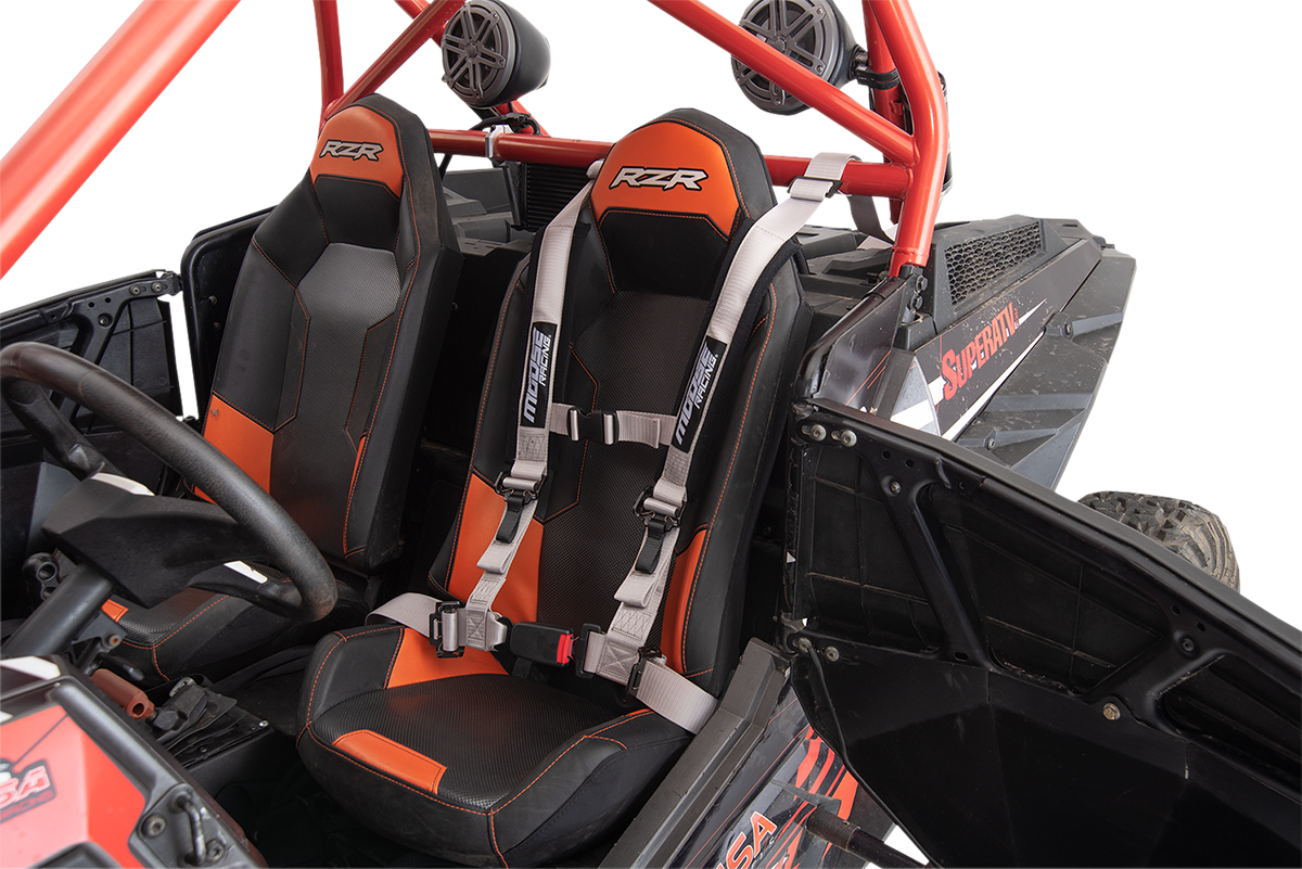 Moose Utility UTV Gray 4 Point Seat belt Harness Restraint Safety System