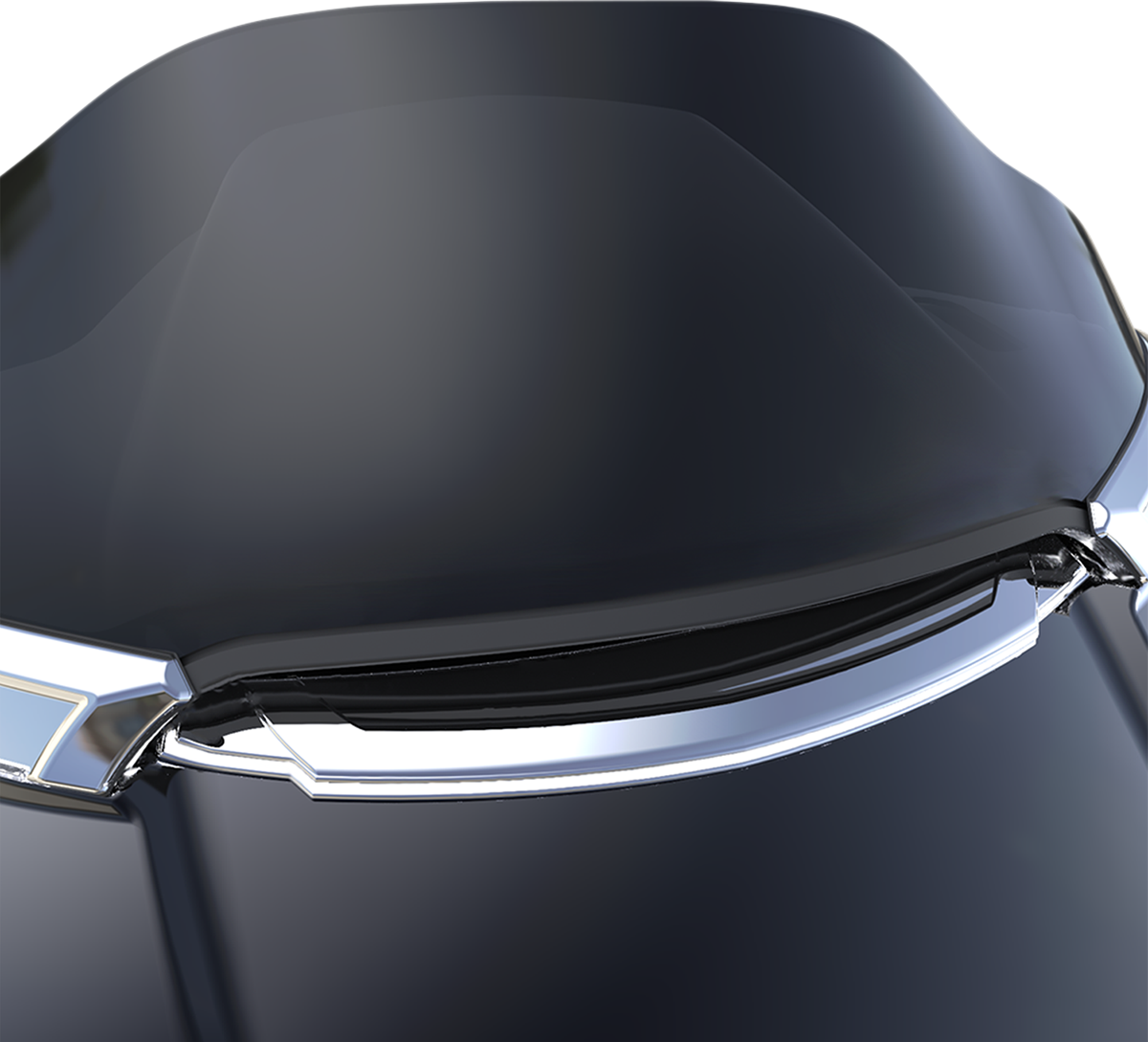 Ciro Chrome Lighted Fairing Vent Trim for 2015-2024 Harley Road Glide FLTRU