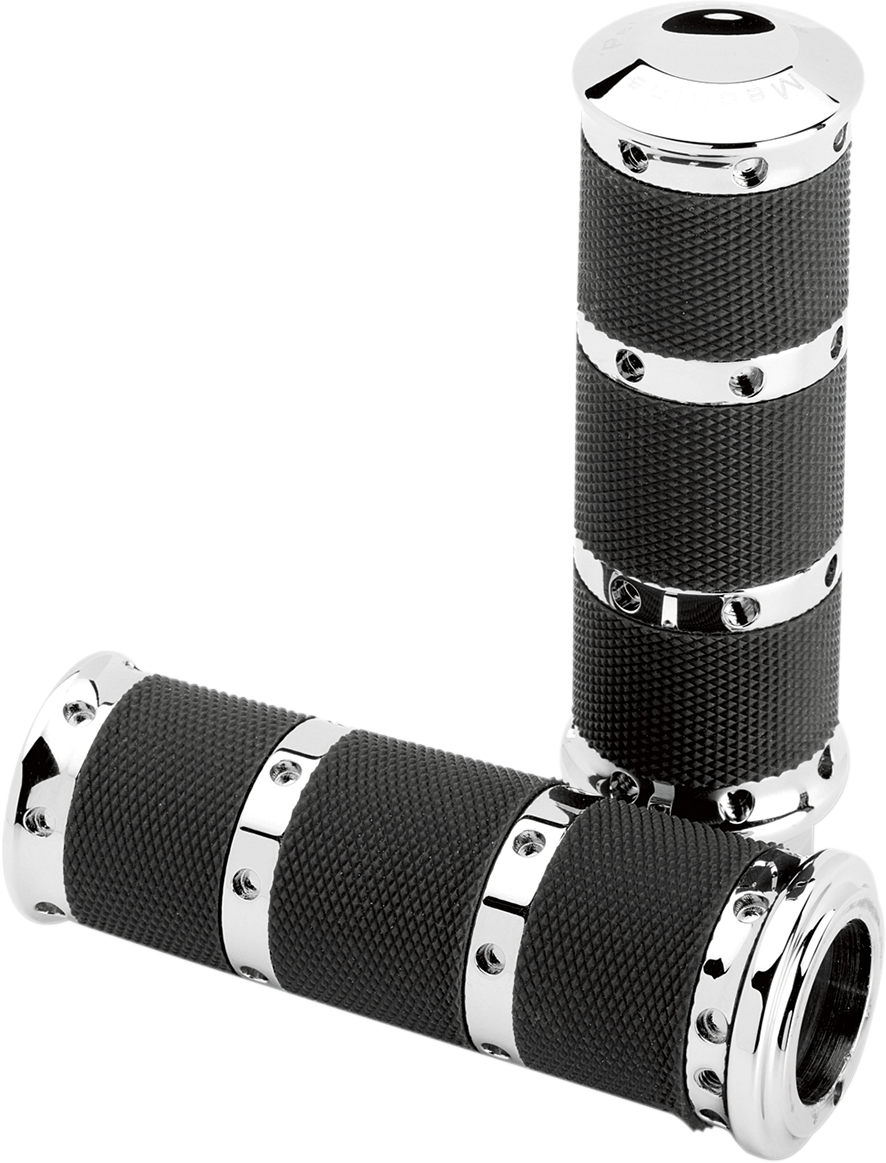 Performance Machine Chrome TBW 1" Hand Grips 2008-2024 Harley Touring Softail