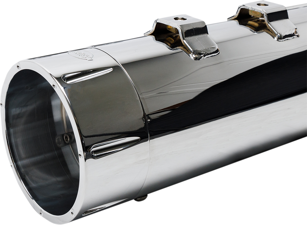 S&S MK45 4.5" Chrome Slip On Mufflers fits 2017-2025 Harley Touring M8 550-0669