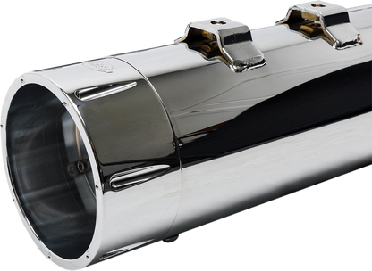 S&S MK45 4.5" Chrome Slip On Mufflers fits 2017-2025 Harley Touring M8 550-0669