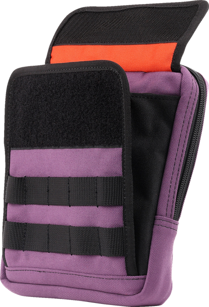 Thrashin Supply Purple Motorcycle Handlebar Storage Bag Slim for Harley THB-0033