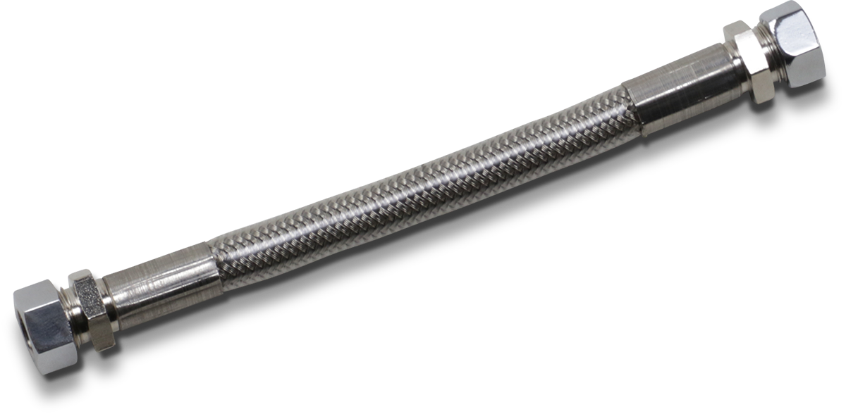 Drag Specialties Braided Crossover Fuel Line fits 2000-2017 Harley Softail
