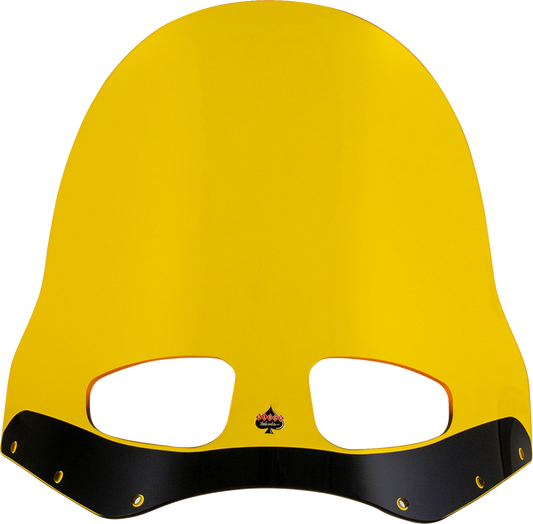 Klock Werks 15" Kolor Flare Yellow Road Warrior Fairing Motorcycle Windshield
