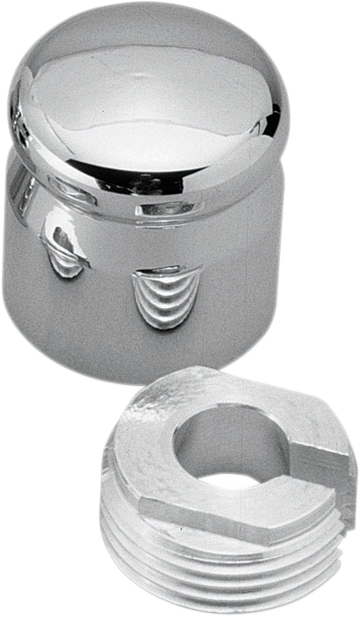 Pro One Smooth Chrome Billet Choke Cable Knob Cover for Harley Davidson