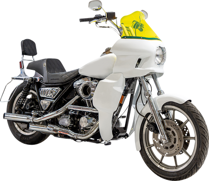 Klock Werks Flare 12.5" Yellow Ice Windshield fits Saddlemen S-RT Mini Fairing