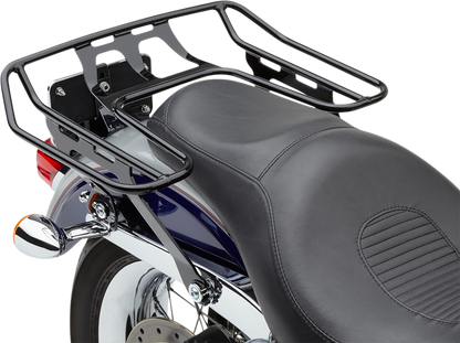 Cobra Black Wrap Around Detachable Luggage Rack 91-17 Harley Dyna FXDL FXDI