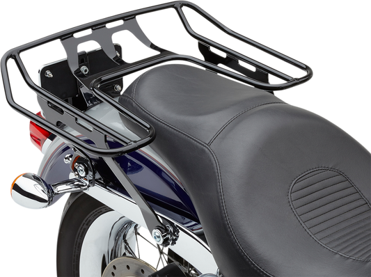 Cobra Black Wrap Around Detachable Luggage Rack 91-17 Harley Dyna FXDL FXDI