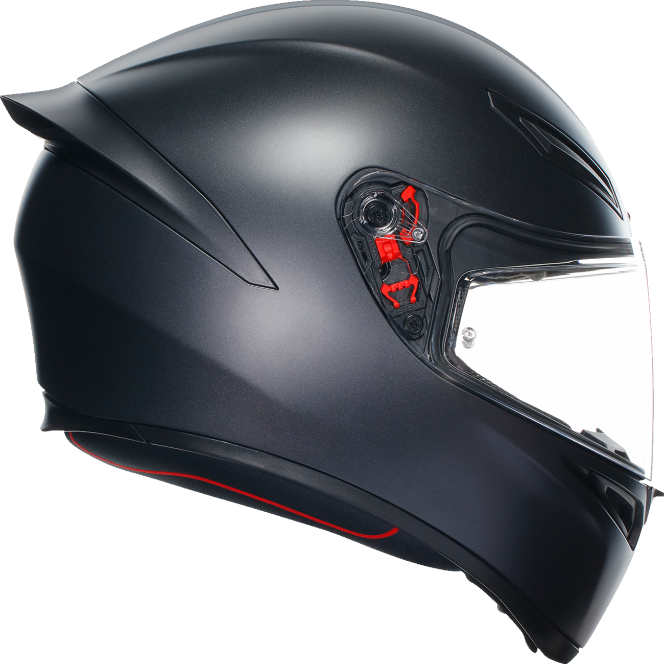 AGV K1 S Solid Matte Black Unisex Adult Motorcycle Street Full Face Helmet