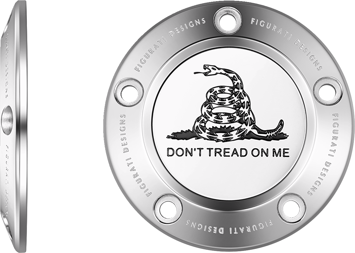 Figurati Designs Don't Tread on Me Timing Cover for 1999-2017 Harley Davidson