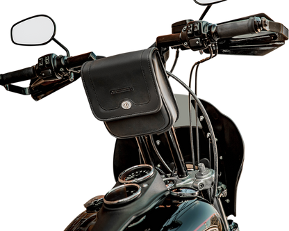Saddlemen D144 T-Bar Handlebar Rigid Universal Storage Bag for Harley Davidson