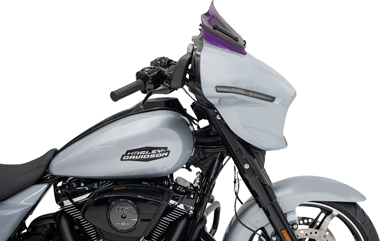 Klock Werks Kolor Flare 8" Purple Windshield for 2023-2025 Harley Street Glide
