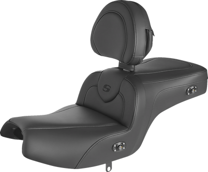 Saddlemen RoadSofa Heated Gel Seat w/ Backrest fits 2020-2023 Indian Challenger