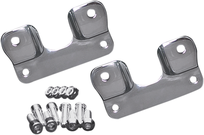 Covingtons Chrome Front Fender Relocation Adapters 2014-2023 Harley Touring FLHX