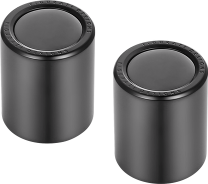 Figurati Black Short Magnetic Docking Hardware Covers for Harley Davidson