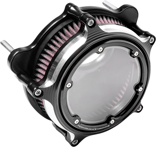 Performance Machine Vision Contrast Air Filter Kit 2008-2017 Harley Touring FLTR