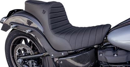 Slyfox Chariot Classic Stitch Seat fits 2018-2026 Harley Softail Low Rider FXLR