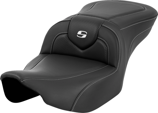 Saddlemen Roadsofa Carbon Fiber Gel Seat fits 2023-2025 Harley Touring FLHX FLTR