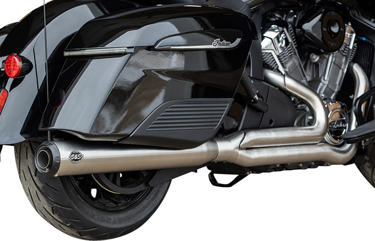 S&S Qualifier 2-1 Race Exhaust System fits 2020-2025 Indian Roadmaster Chieftain