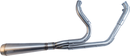 Trask Assault Brushed 2-1 Megaphone Exhaust 00-17 Harley Softail FLSTF FLST FXST