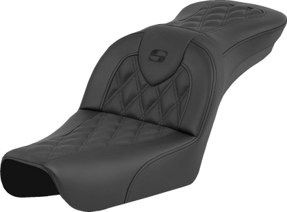 Saddlemen Roadsofa Lattice Stitch Gel Seat for 2004-2005 Harley Wide Glide FXDWG