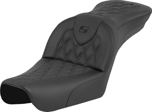 Saddlemen Roadsofa Lattice Stitch Gel Seat for 2004-2005 Harley Wide Glide FXDWG