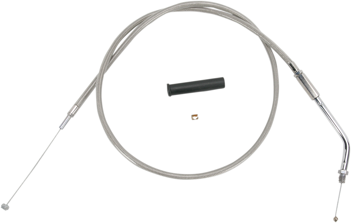 Drag Specialties 36" Braided Throttle Cable 88-95 Harley Dyna Softail FXR FLSTF