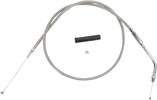 Drag Specialties 36" Braided Throttle Cable 88-95 Harley Dyna Softail FXR FLSTF