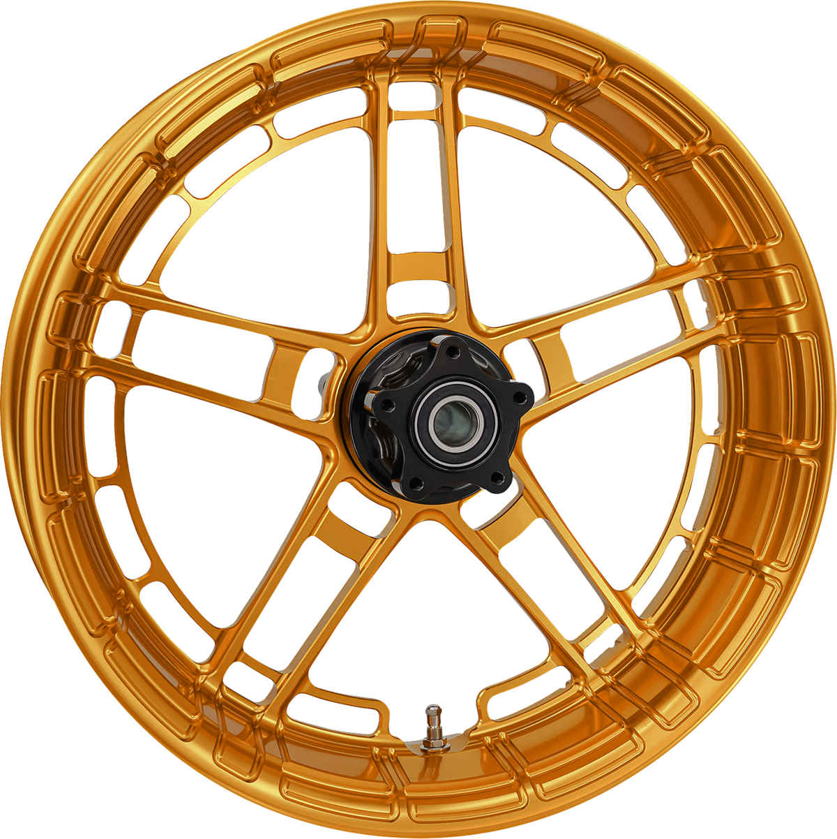 Arlen Ness Flatline Gold 18" x 5.5" Rear Motorcycle Wheel for Harley Davidson