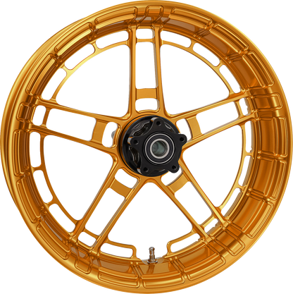 Arlen Ness Flatline Gold 18" x 5.5" Rear Motorcycle Wheel for Harley Davidson