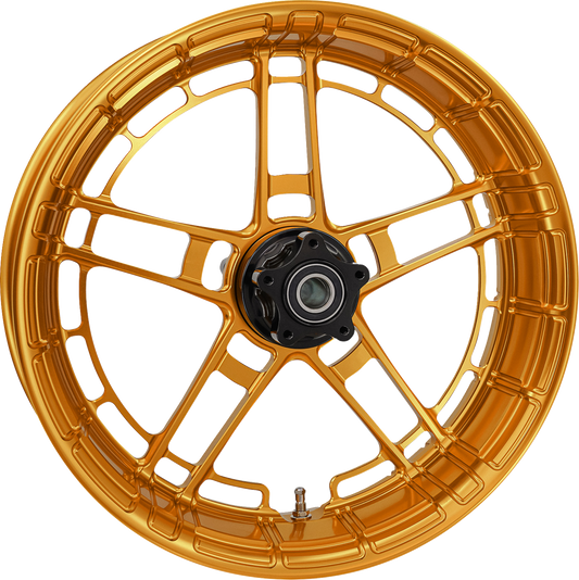 Arlen Ness Flatline Gold 18" x 5.5" Rear Motorcycle Wheel for Harley Davidson