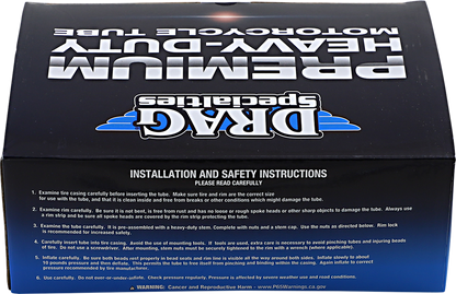 Drag Specialties Premium 2.75" - 3.00 x 21" CMV Rubber Motorcycle Inner Tube