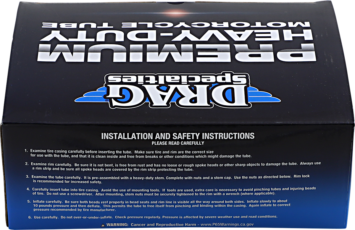 Drag Specialties Premium 5.00" - 5.10" x 16" SMV Rubber Motorcycle Inner Tube