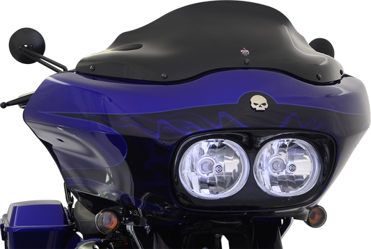 Klock Werks Black 8" Flare Windshield for 1998-2013 Harley Road Glide