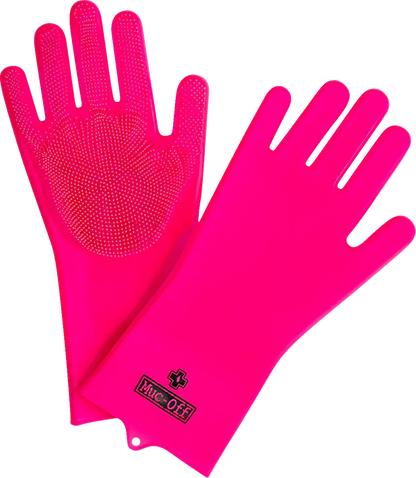 Muc-Off Large Deep Scrubber Silicone Pair Adult Cleaning Detailing Gloves