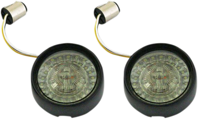 Custom Dynamics 1157 Black Probeam LED Front Turn Signals for Harley Davidson
