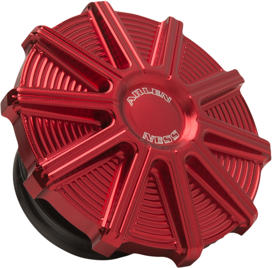 Arlen Ness 10 Gauge Red Vented Gas Tank Cap 1992-2023 Harley Softail Touring