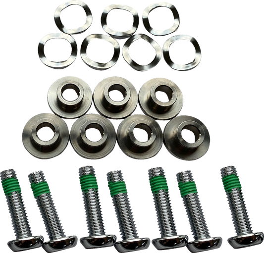 Drag Specialties 7-Lug Front Floating Brake Rotor Bolt Kit for Harley Davidson