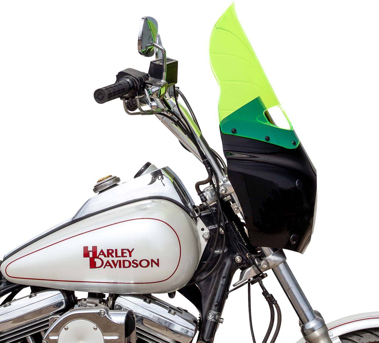 Klock Werks 15" Flare Green Ice Road Warrior Fairing Motorcycle Windshield