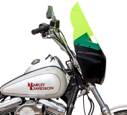 Klock Werks 15" Flare Green Ice Road Warrior Fairing Motorcycle Windshield